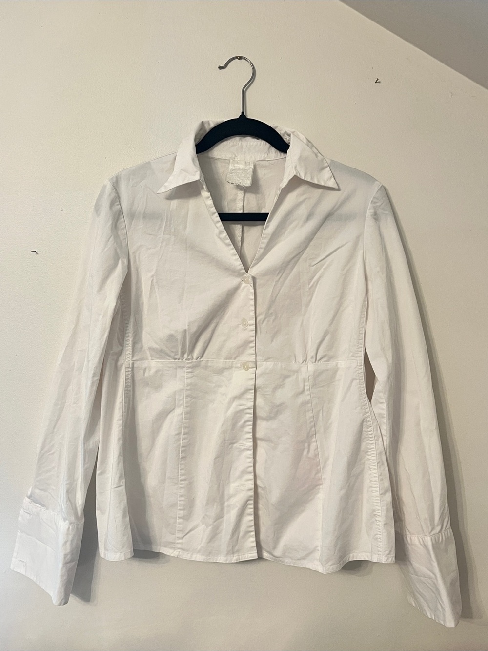 Maternity white dress blouse